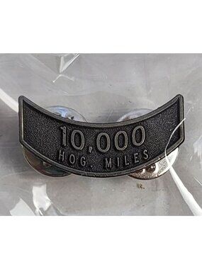 Authentic Harley Owners Group ( H.O.G. ) 10,000 Mile Achievement Rocker Pin